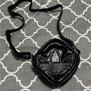 Adidas Shiny Black Shoulder Bag